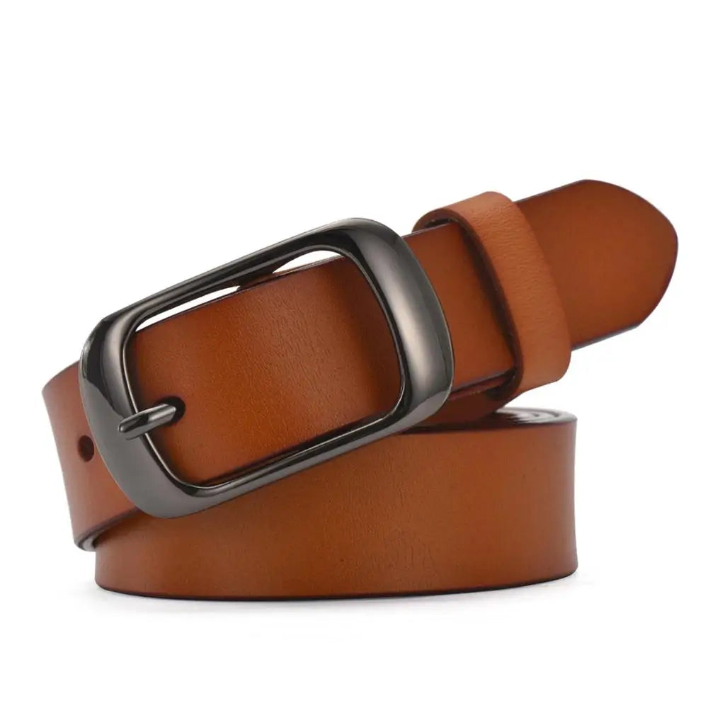 Women brief genuine leather belt women strap pure color