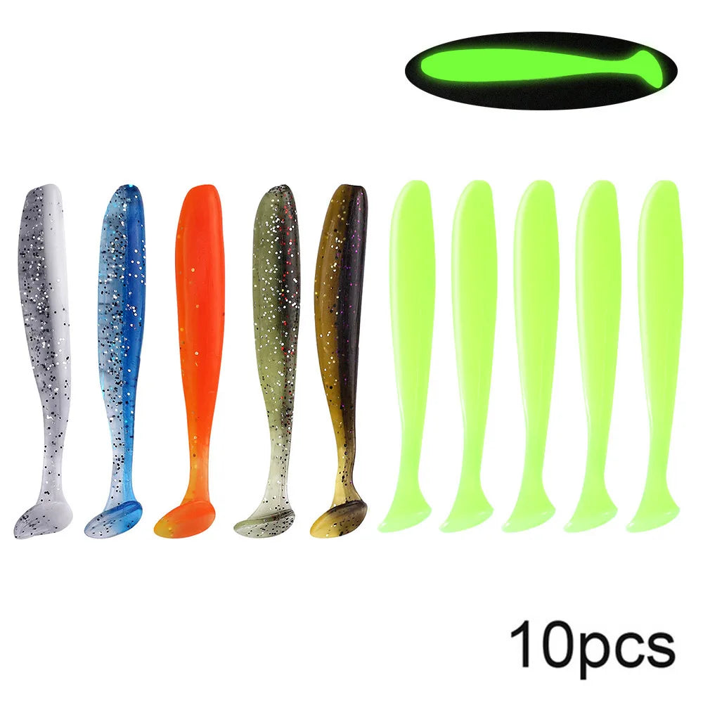 10pcs/Lot Soft Lures Silicone Bait 7cm 2g Good For Sea Fishing