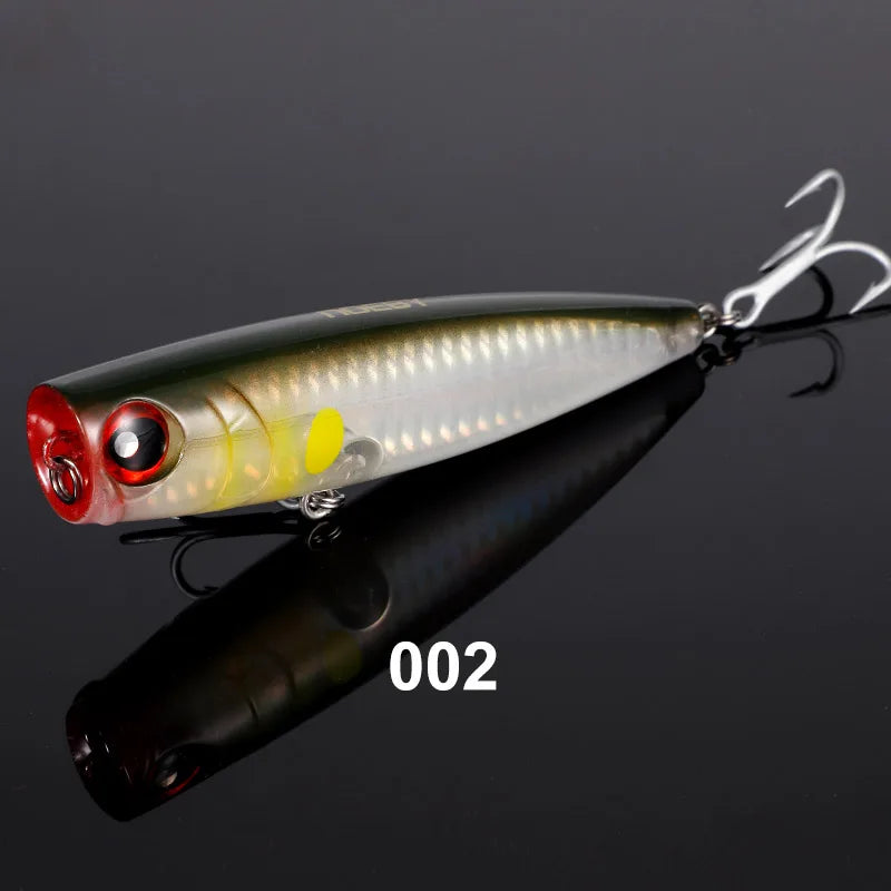 105mm 24g Topwater Popper Fishing Lures Wobblers Long Casting