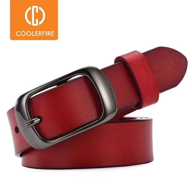 Women brief genuine leather belt