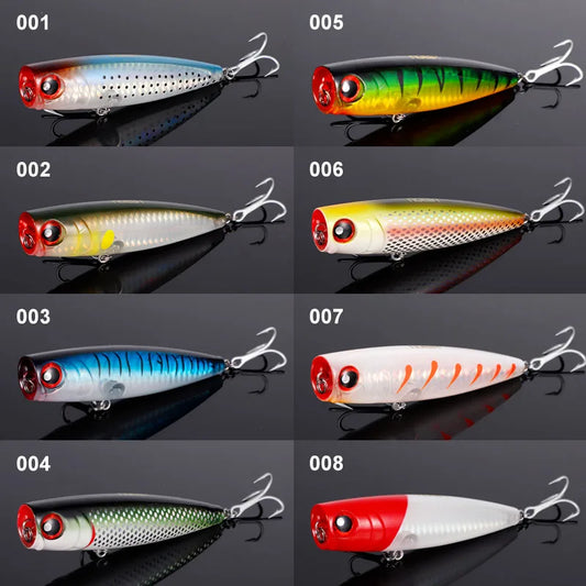 105mm 24g Topwater Popper Fishing Lures Wobblers Long Casting