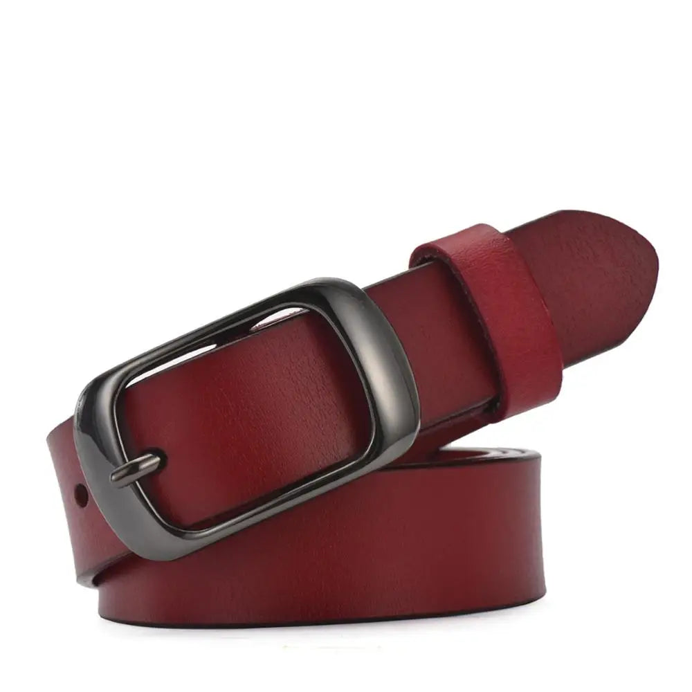 Women brief genuine leather belt women strap pure color