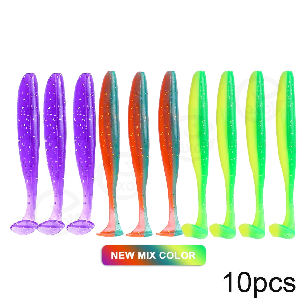 10pcs/Lot Soft Lures Silicone Bait 7cm 2g Good For Sea Fishing