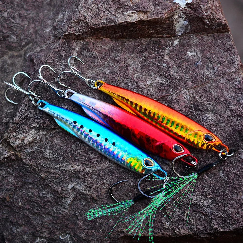 Hot Metal Jig Fishing Lure Weights 10g-60g