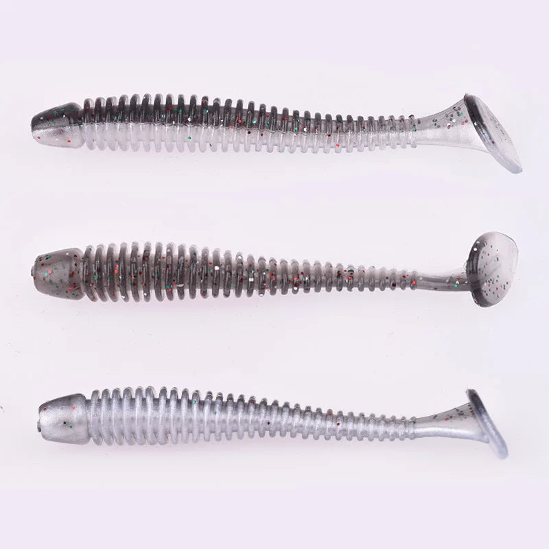 Fishing Worm Soft Lures Jig Wobblers 5cm 7cm 9cm