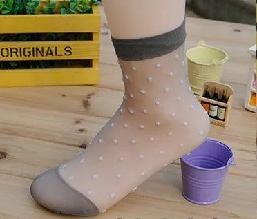 100pcs=50 pairs/lot  Women nylon silk Socks, cheap, high qualtiy, cool, crystal, ladies,