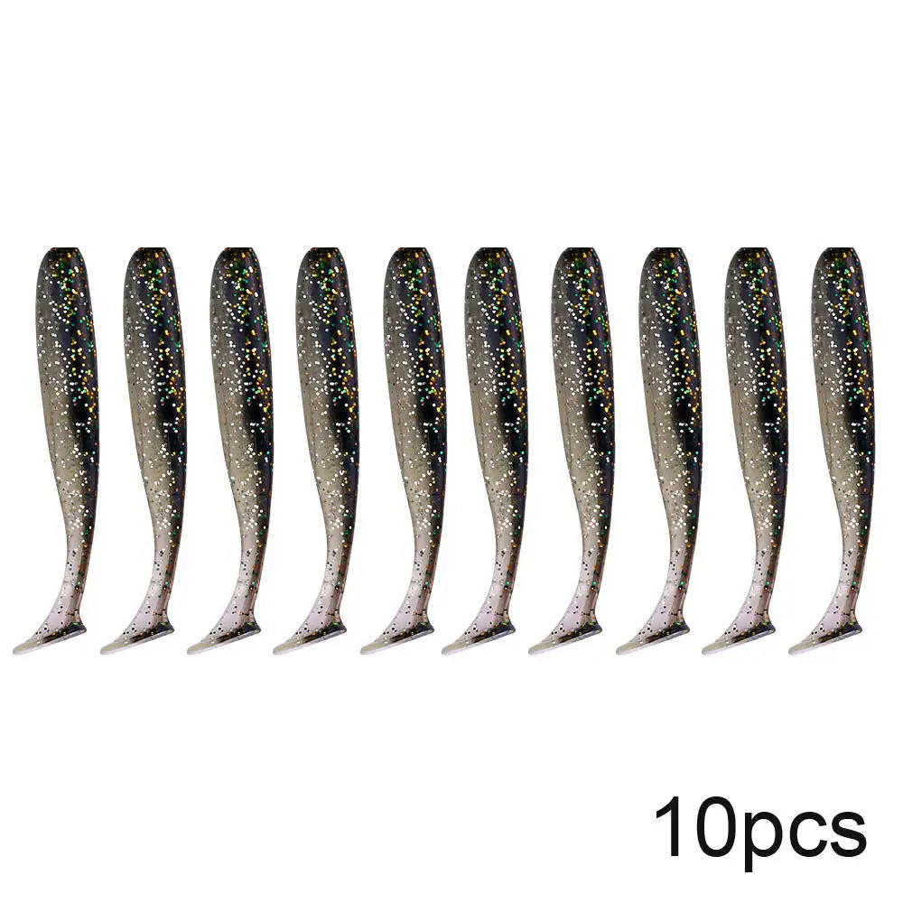 10pcs/Lot Soft Lures Silicone Bait 7cm 2g Good For Sea Fishing