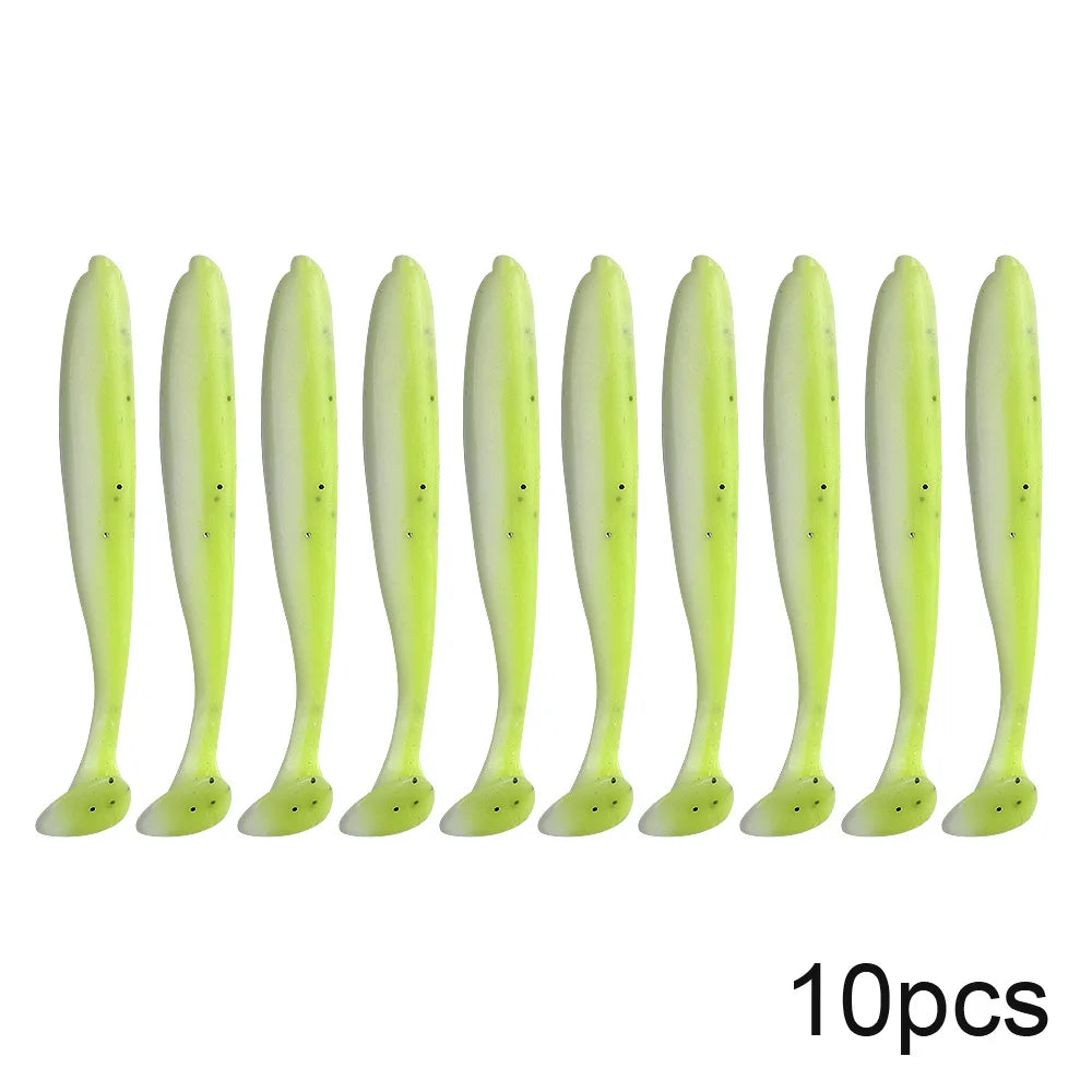 10pcs/Lot Soft Lures Silicone Bait 7cm 2g Good For Sea Fishing