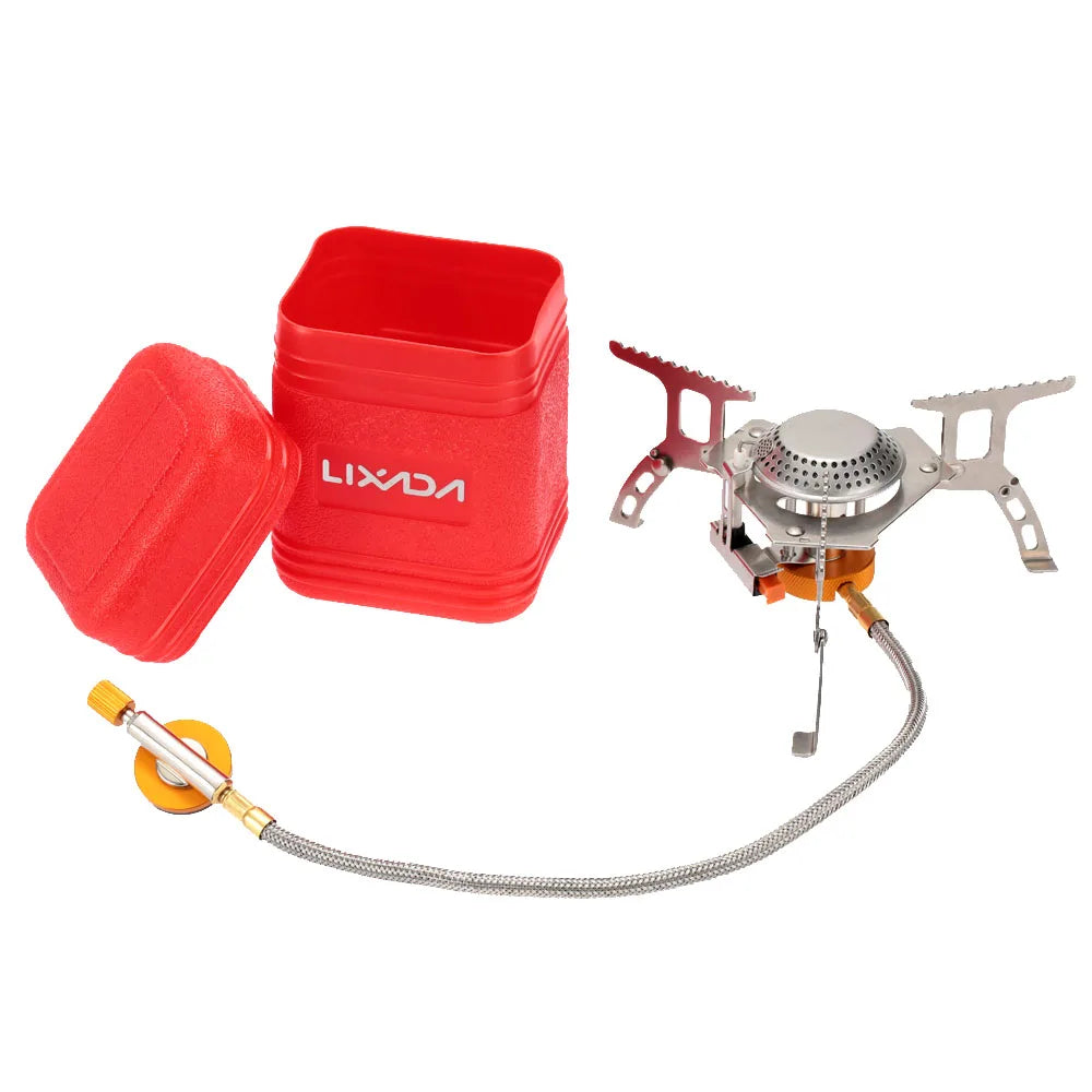 3000W Mini Camping Stove Camping Gas Stove Aluminum Alloy