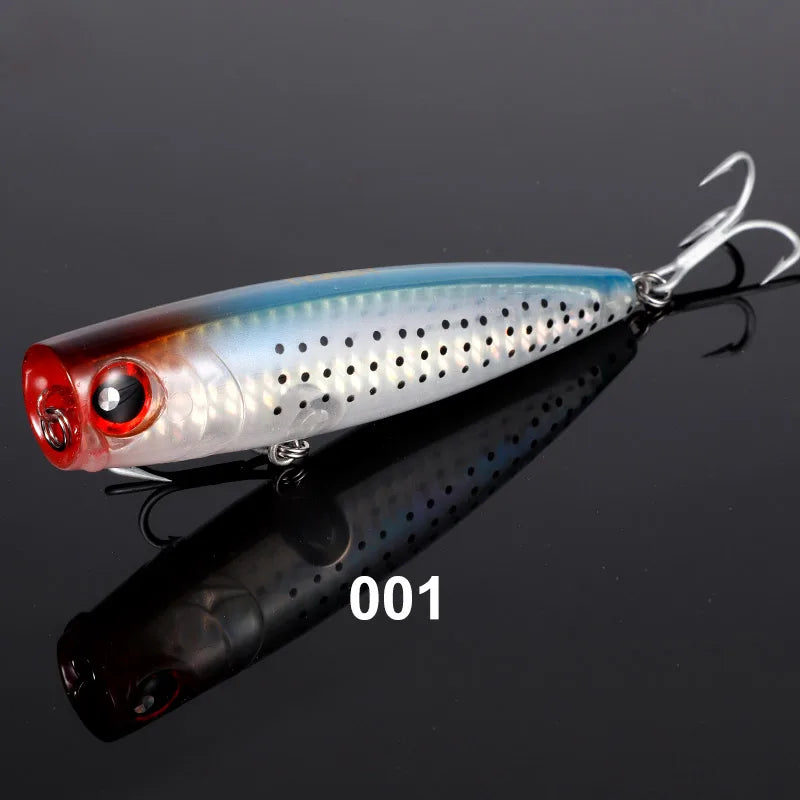 105mm 24g Topwater Popper Fishing Lures Wobblers Long Casting