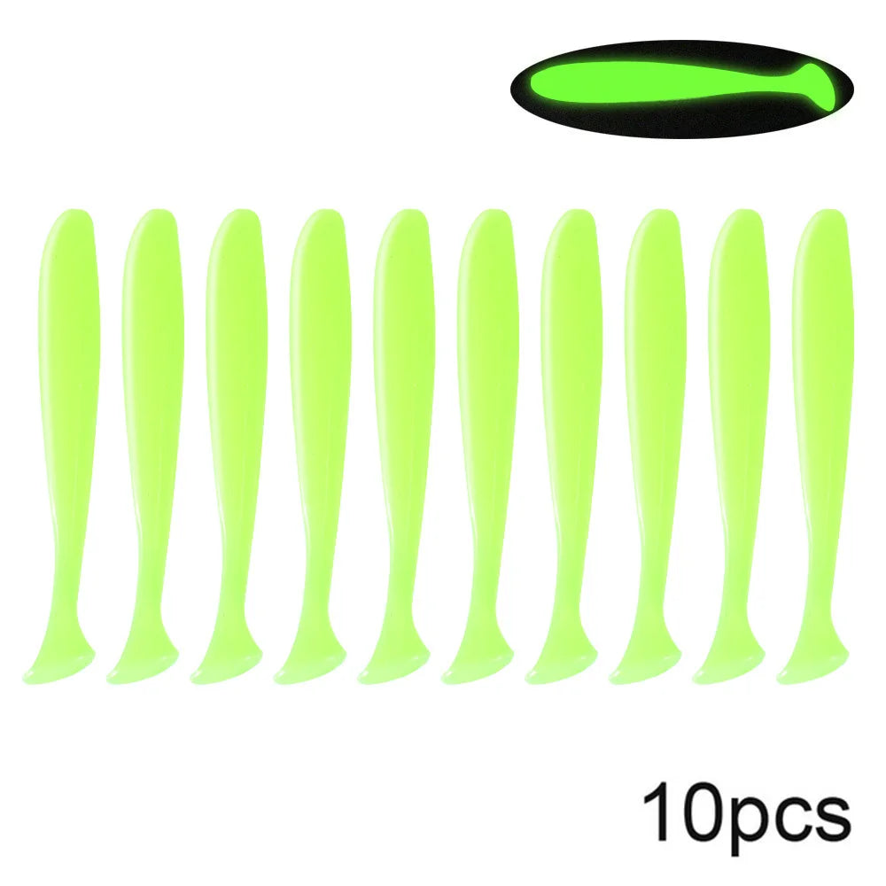 10pcs/Lot Soft Lures Silicone Bait 7cm 2g Good For Sea Fishing