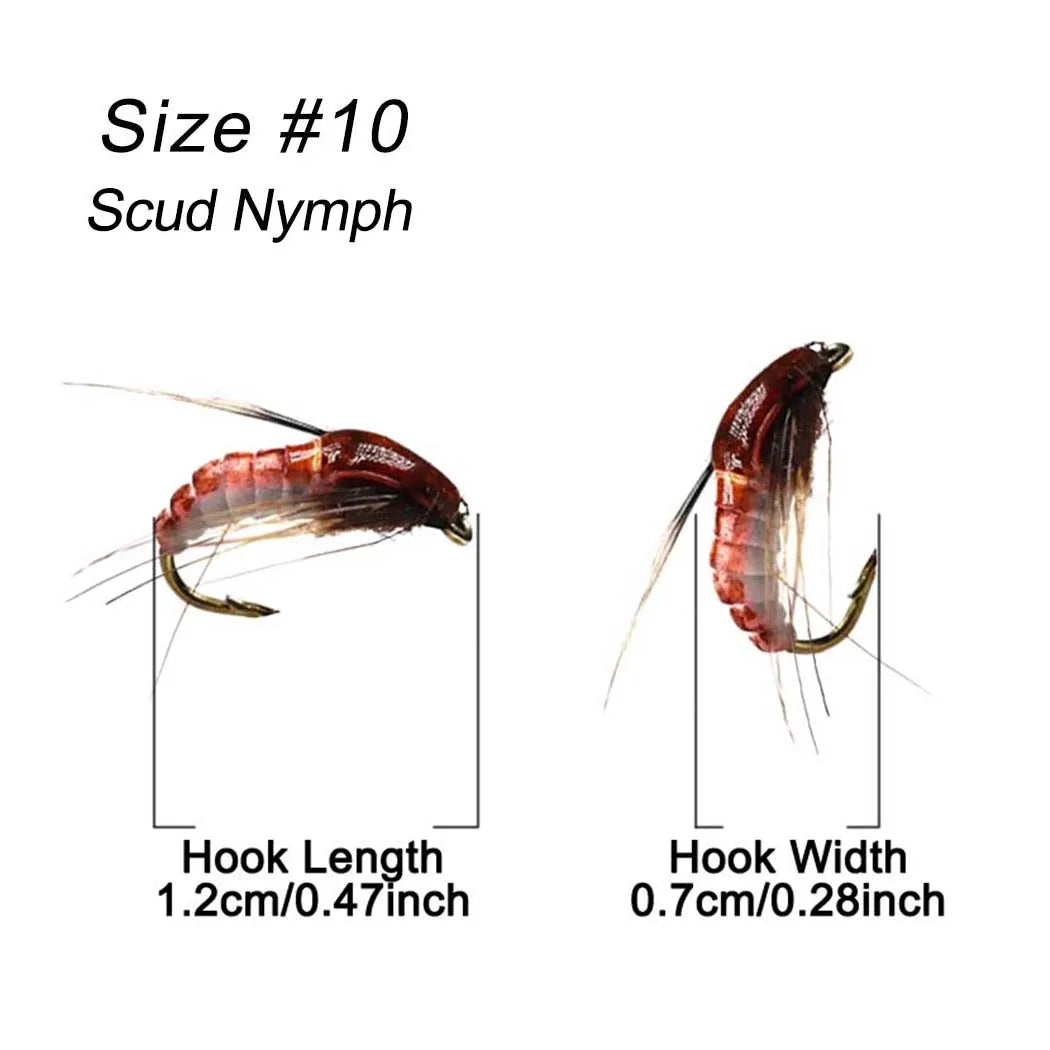 6/12Pcs #10  Artificial Insect Lures Fishing Hook Baits