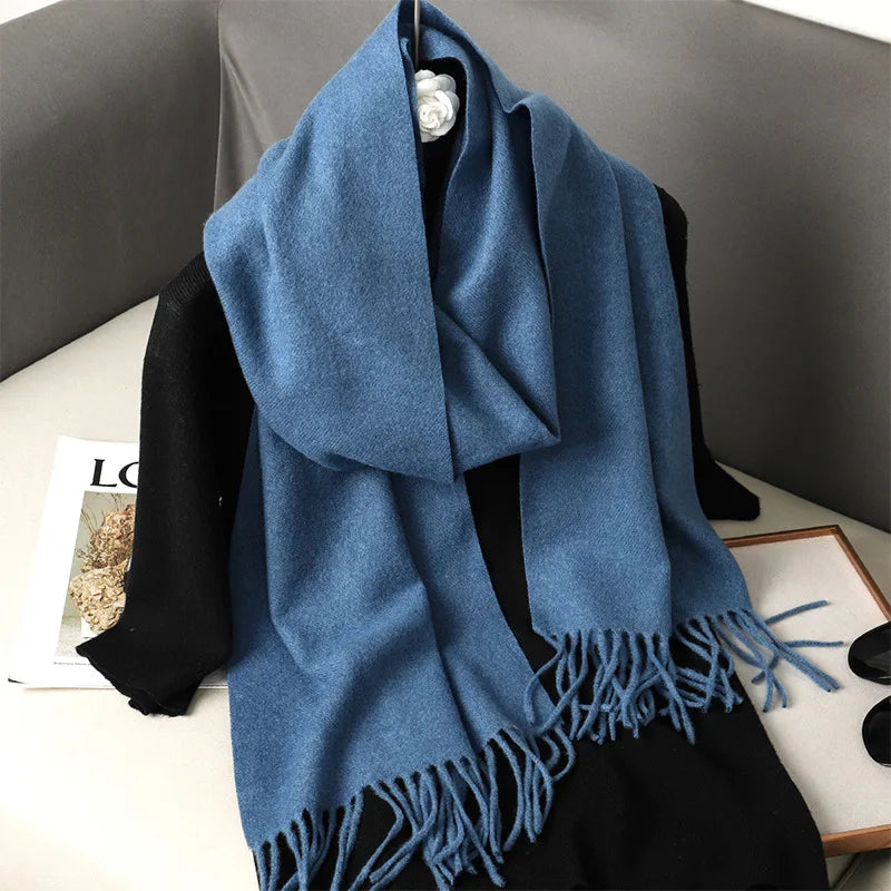 62Color Solid Women Winter Scarf