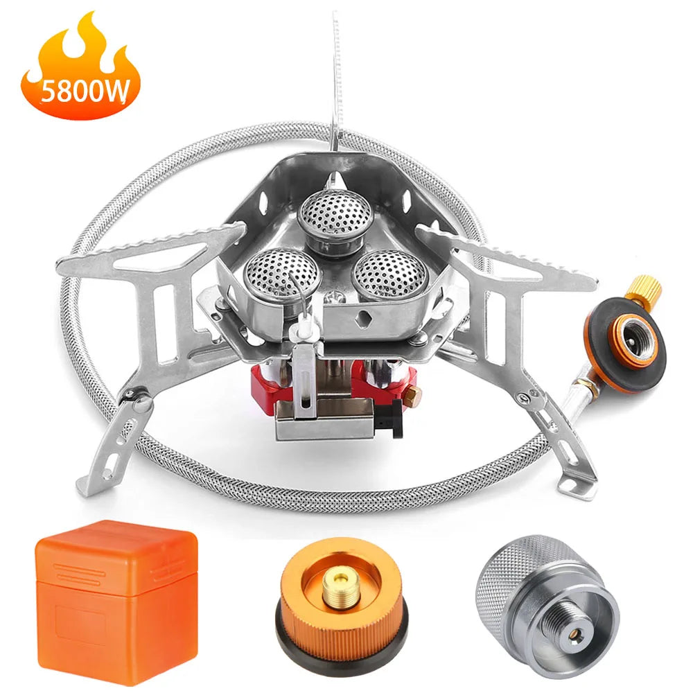 Camping  Head Stove Big Power Foldable Gas Stove