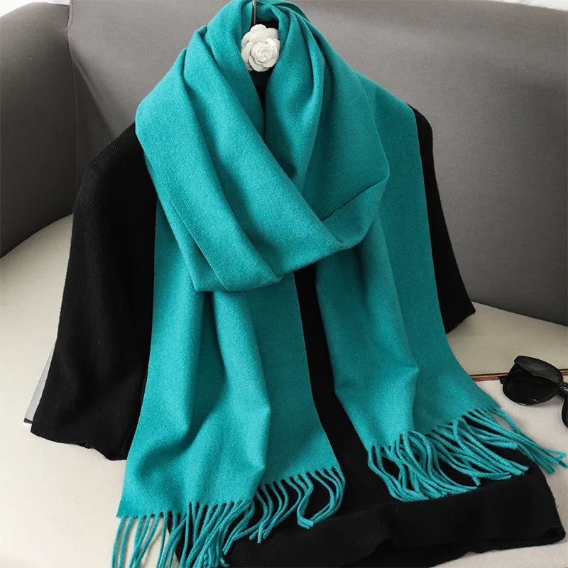 62Color Solid Women Winter Scarf