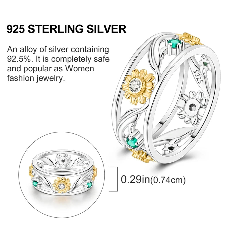 Rings For Women 100% 925 Sterling Silver