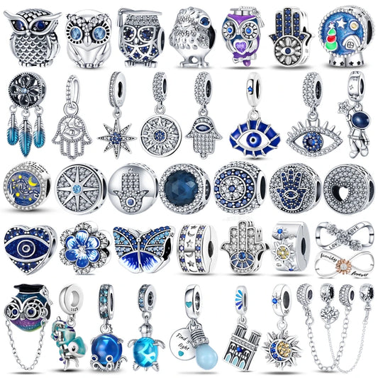 925 Sterling Silver Firefly Charms Evil Eye