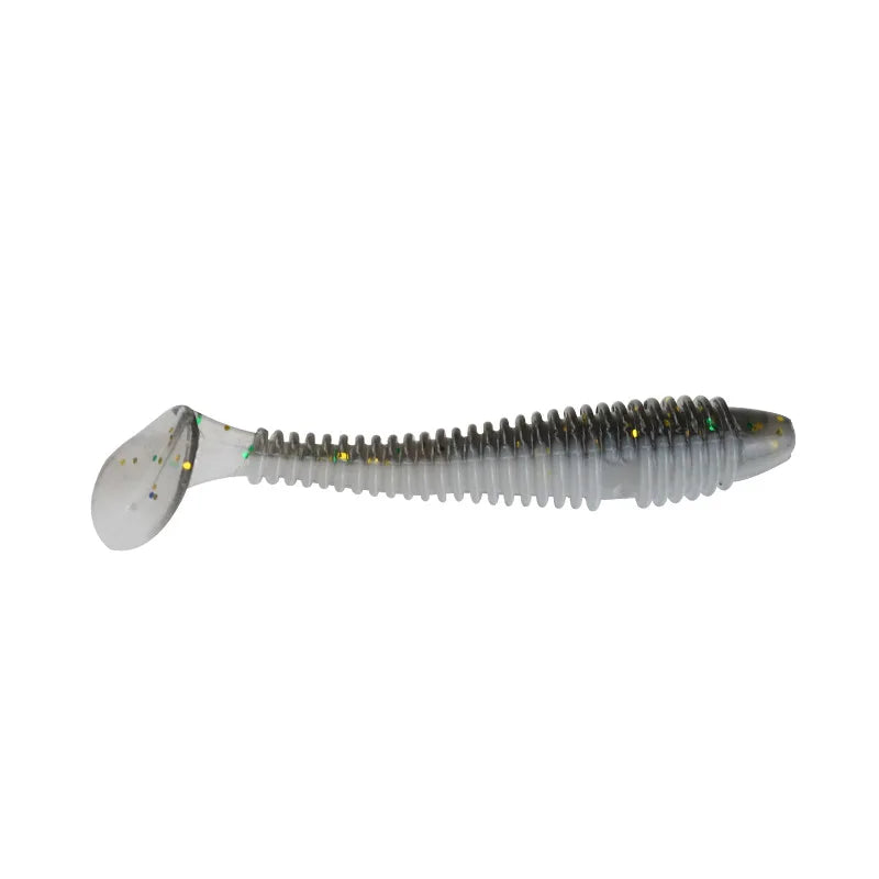 10PCS Micro Soft Fishing Lures 3.5cm 4cm 5cm T-tail Worm Lure