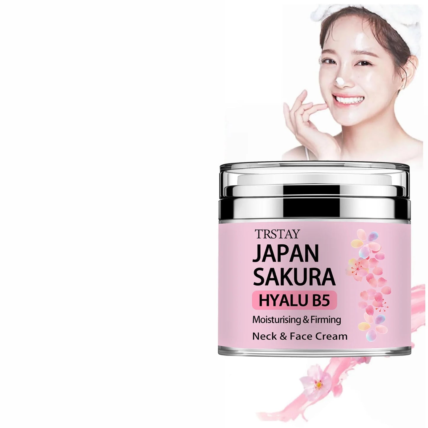 Japan Sakura Essence Cream, Sakura Tone Up Cream with Hyaluronic Acid