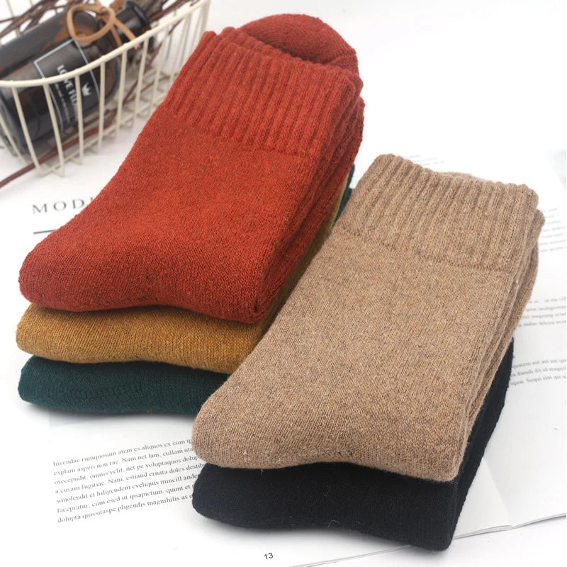 5 Pairs High Quality Women Winter Socks Vintage