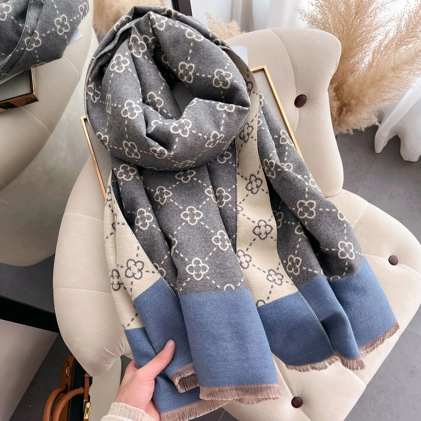 Choose from 5 Types NEW Luxury Winter Thick Warm Scarf