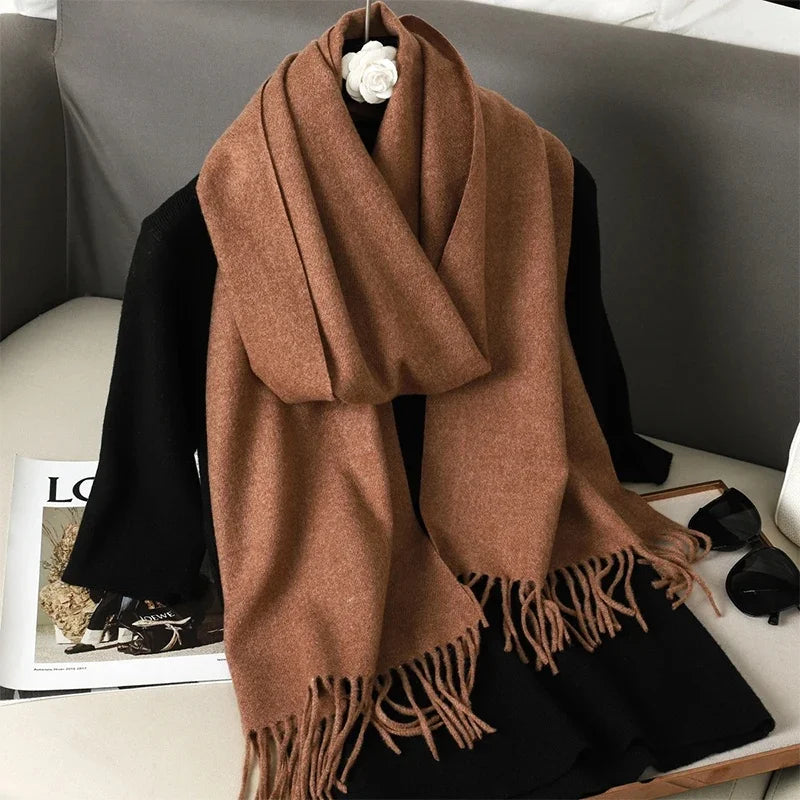 62Color Solid Women Winter Scarf