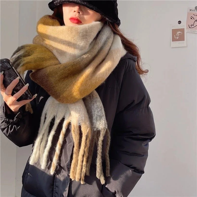 Choose from 27 Types Winter Thick Warm Scarf Women Cashmere Shawl and Wraps