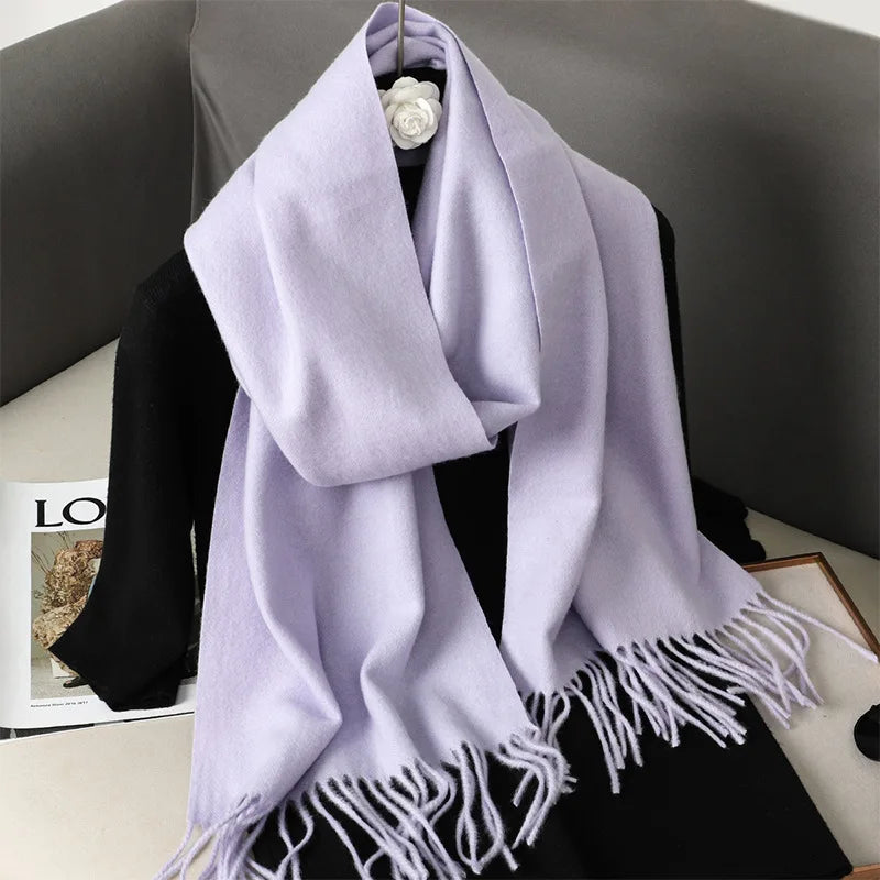 62Color Solid Women Winter Scarf