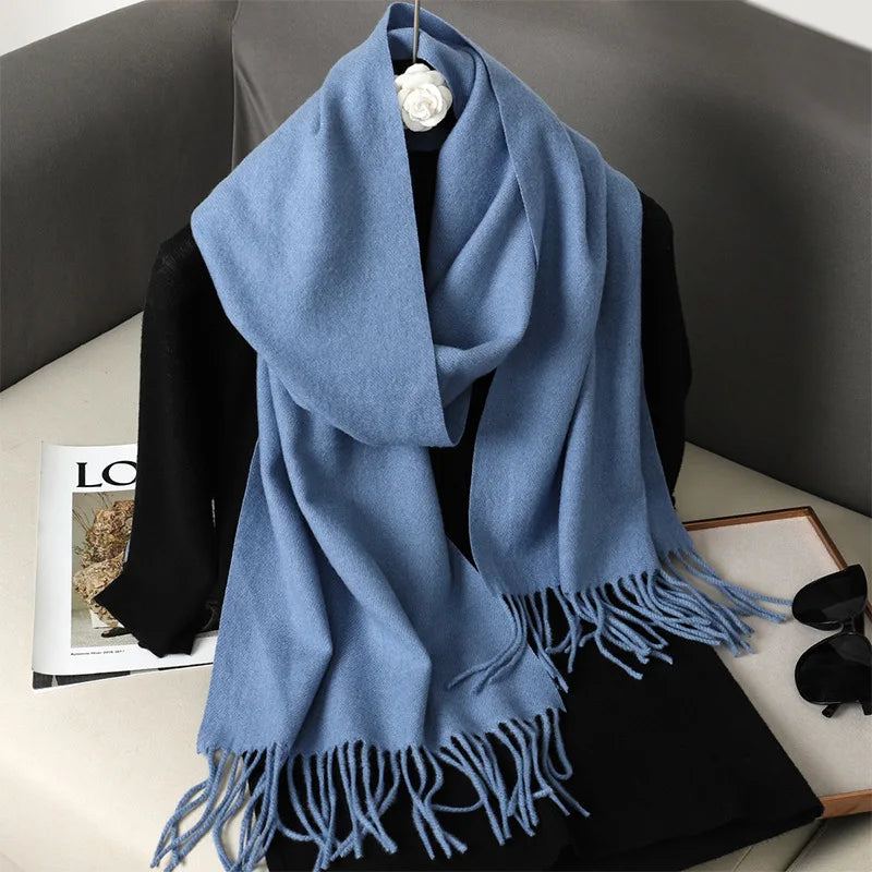 62Color Solid Women Winter Scarf