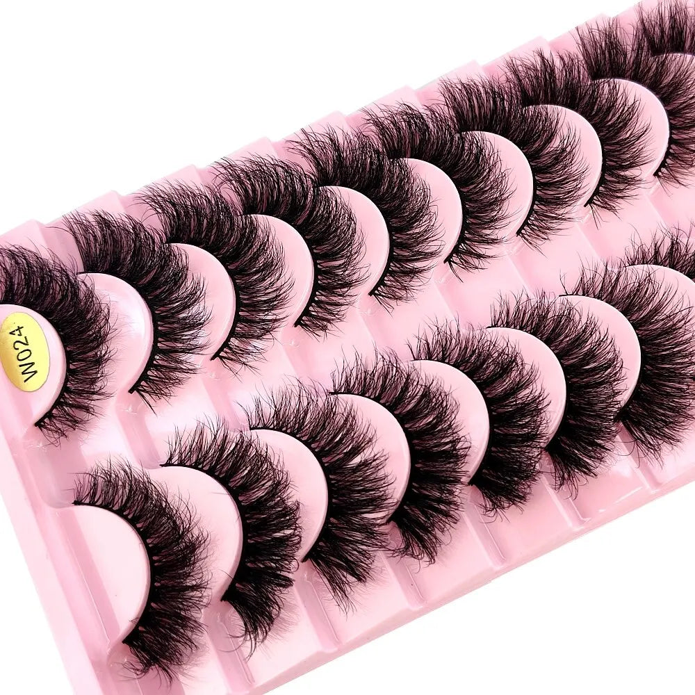 New 10 Pairs 3D Faux Mink Lashes