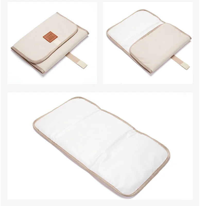 Foldable Washable Compact Travel Nappy Changing Mat غطاء تغيير الحفاضات للرّضع، ممتازة وسهلة الغسل