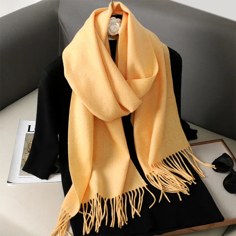 62Color Solid Women Winter Scarf