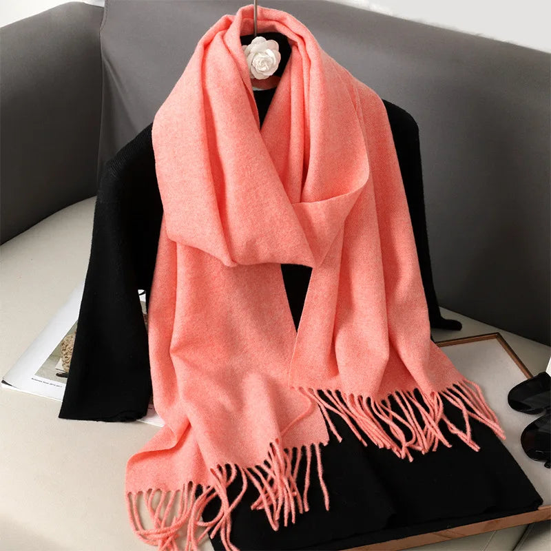 62Color Solid Women Winter Scarf