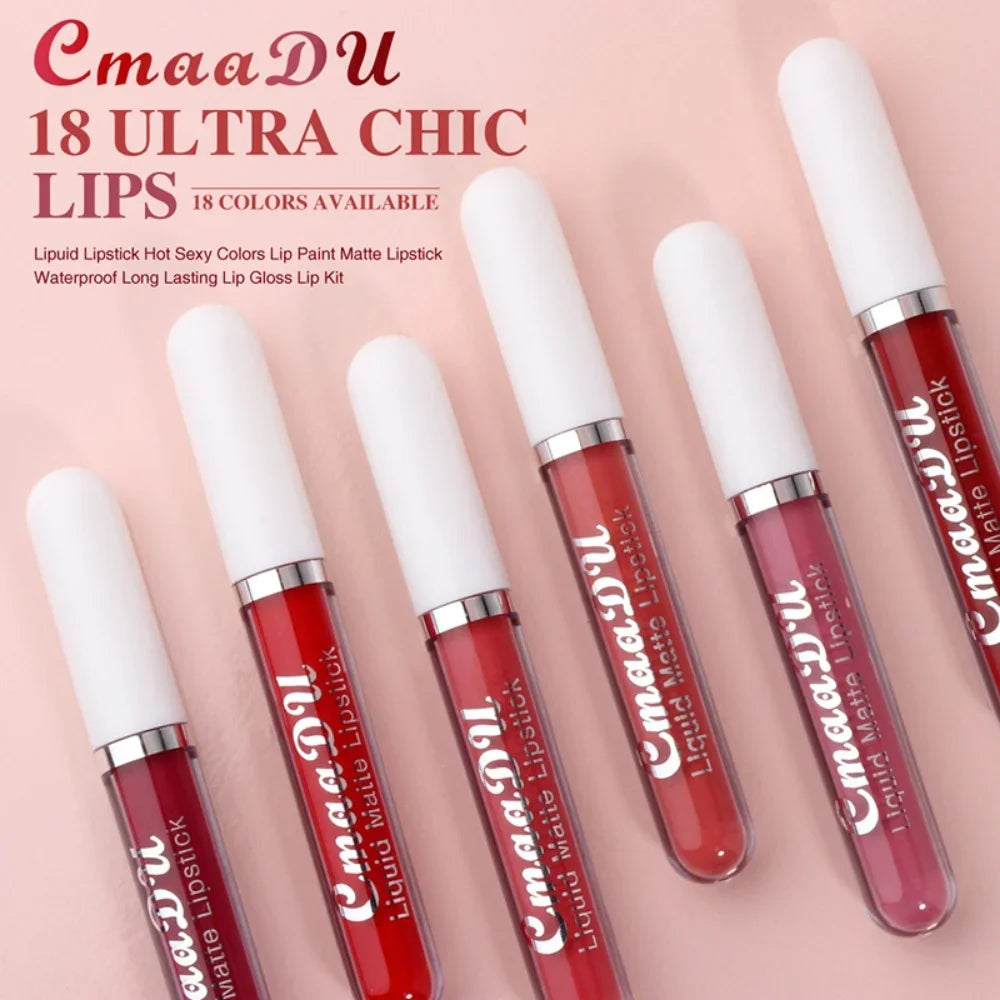 Sexy Long Lasting Velvet Matte Lip Gloss Liquid Lipstick