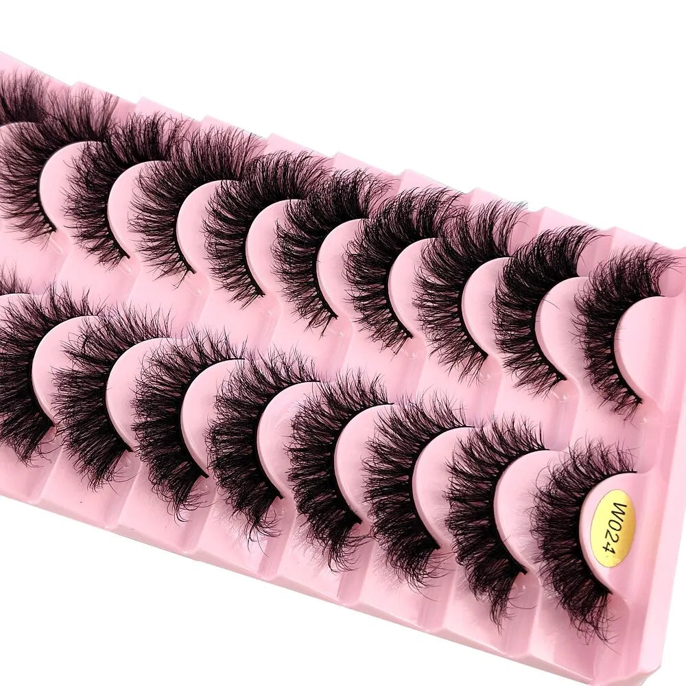 New 10 Pairs 3D Faux Mink Lashes