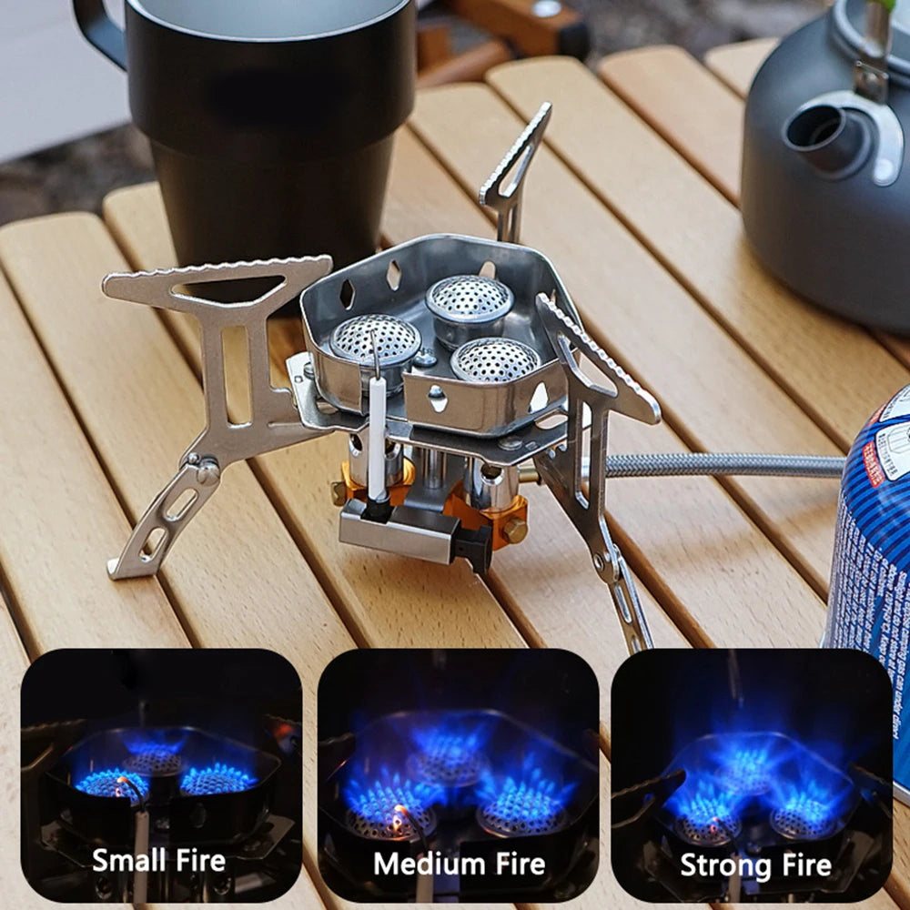 Camping  Head Stove Big Power Foldable Gas Stove