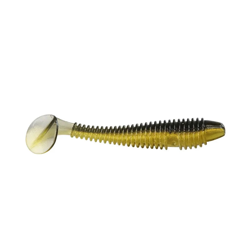 10PCS Micro Soft Fishing Lures 3.5cm 4cm 5cm T-tail Worm Lure