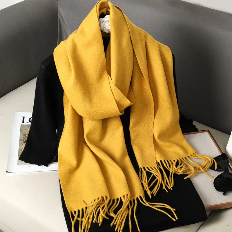 62Color Solid Women Winter Scarf