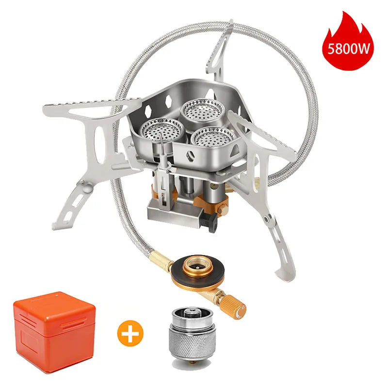 Camping  Head Stove Big Power Foldable Gas Stove