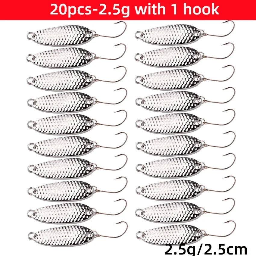 20PCS Casting Metal Jigs Fishing Lures Kit 10G 20G 28G 30G 60G