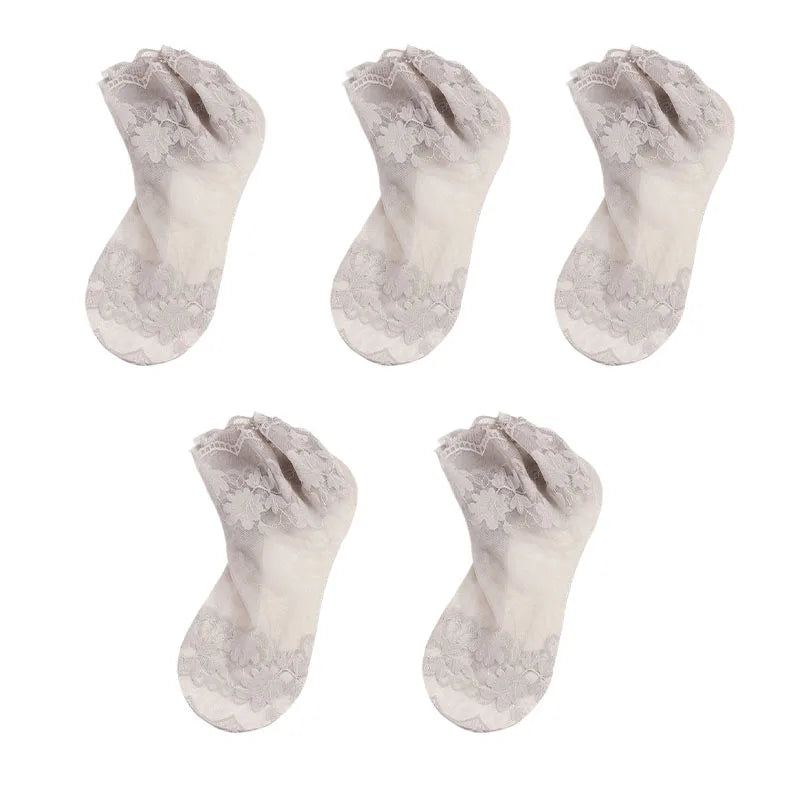 5Pairs Women Socks Summer