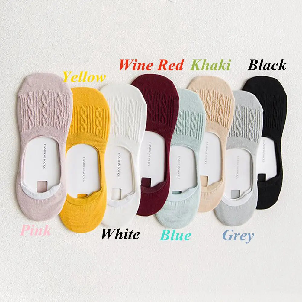 Women Invisible Non-slip Low Cut Socks Casual Cotton Breathable Ankle Boat Socks Cotton sock