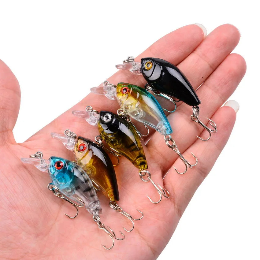 3/5/8Pcs Random Minnow Fishing Lure set High Quality Swimming Bait it