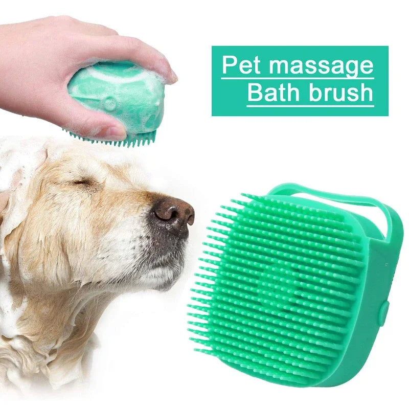 Pet Dog Shampoo Brush 2.7oz 80ml Cat Massage