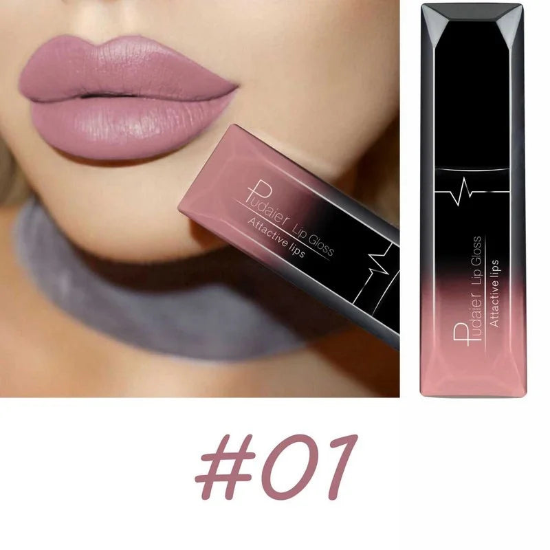 Best Lip Makeup 17 Color Sexy Matte Long Lasting Lipgloss Liquid Lipstick Lip Cream