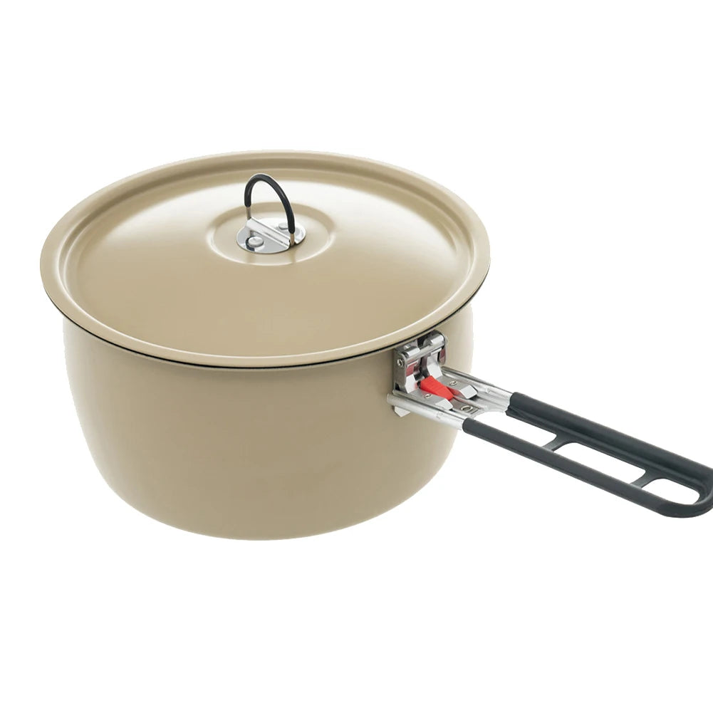 Aluminum Alloy Camping Cookware Portable Frying Pan Compact Frying Pan For Hiking