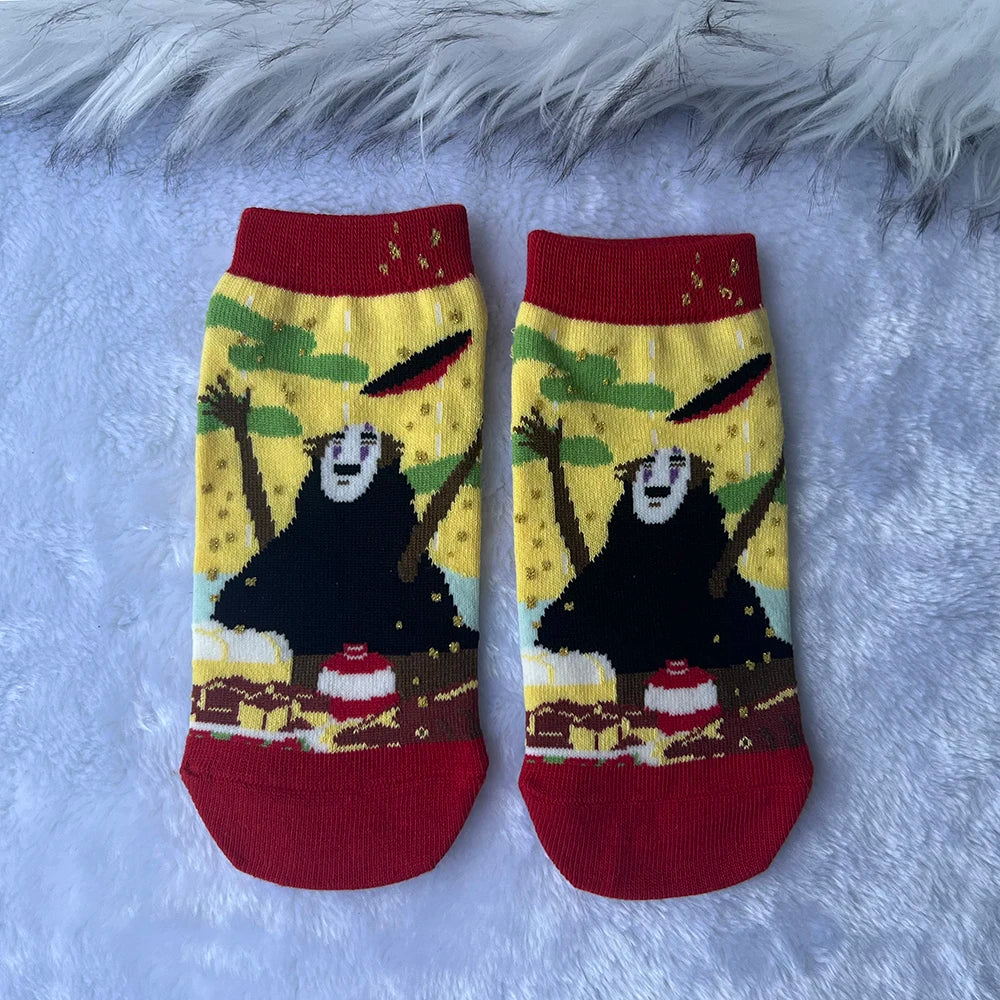 Anime Socks Big Cat Calcifer Cartoon Socks