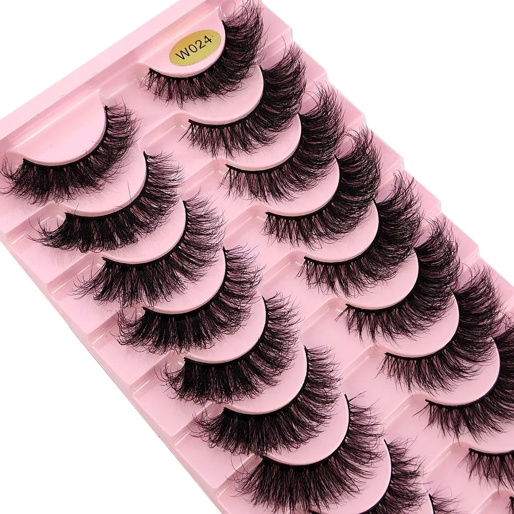 New 10 Pairs 3D Faux Mink Lashes