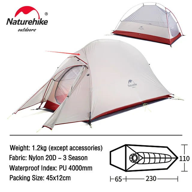 1 Person Tent Ultralight Waterproof Outdoor Tent Camping Professional Tent