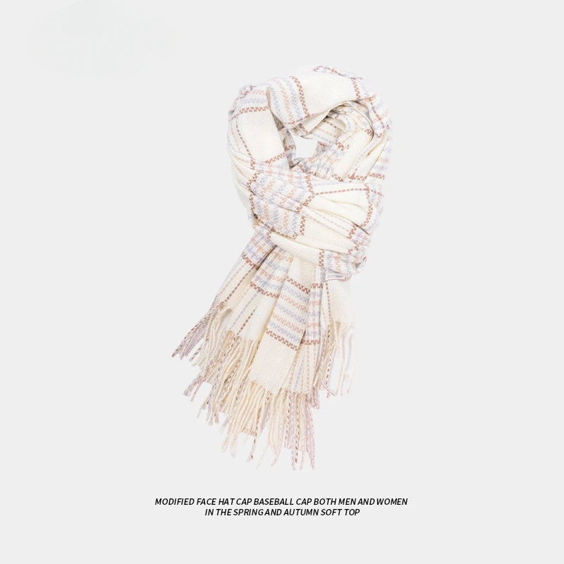 White Scarf Women Winter High-grade